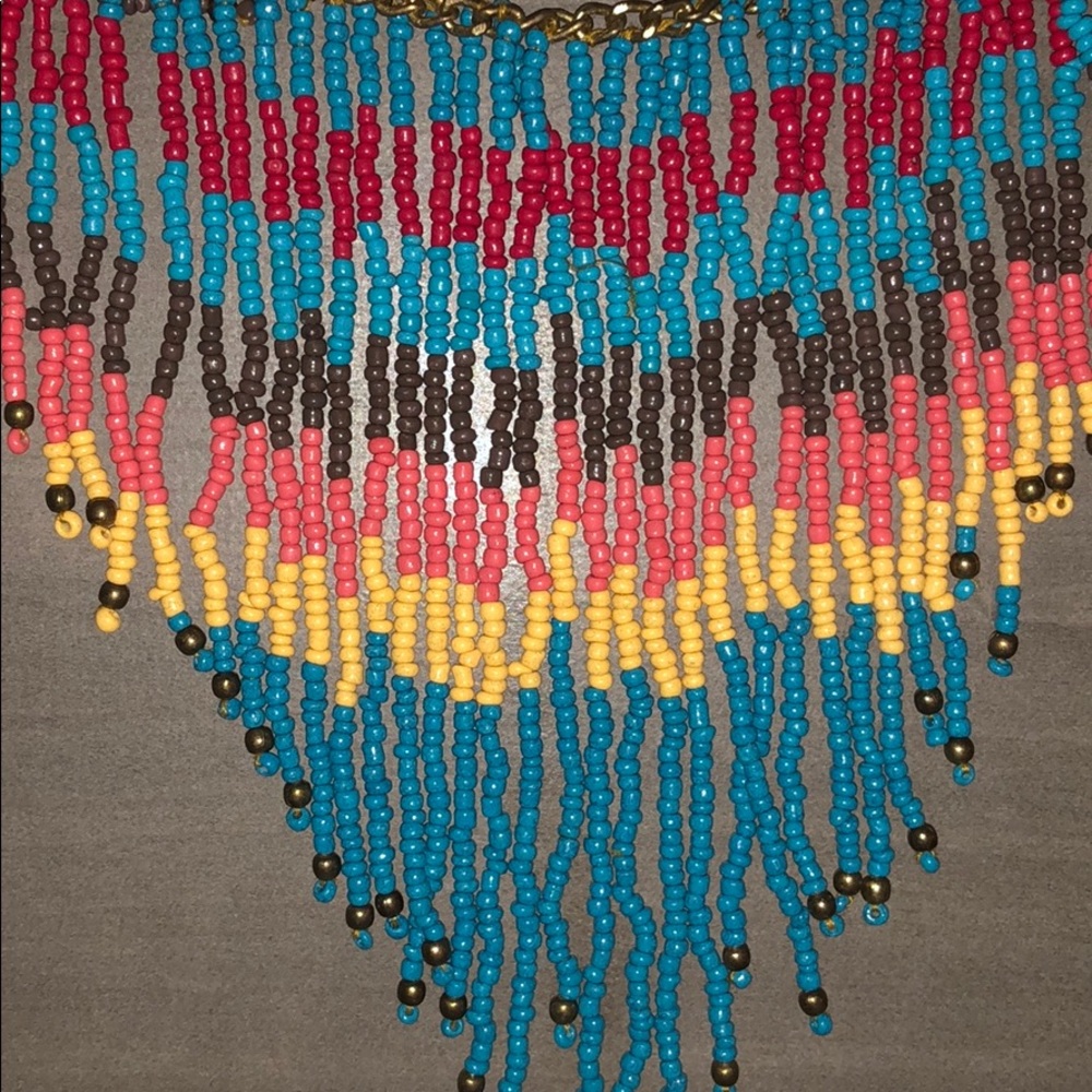 Multi-Color Statement Necklace - Picture 2 of 2